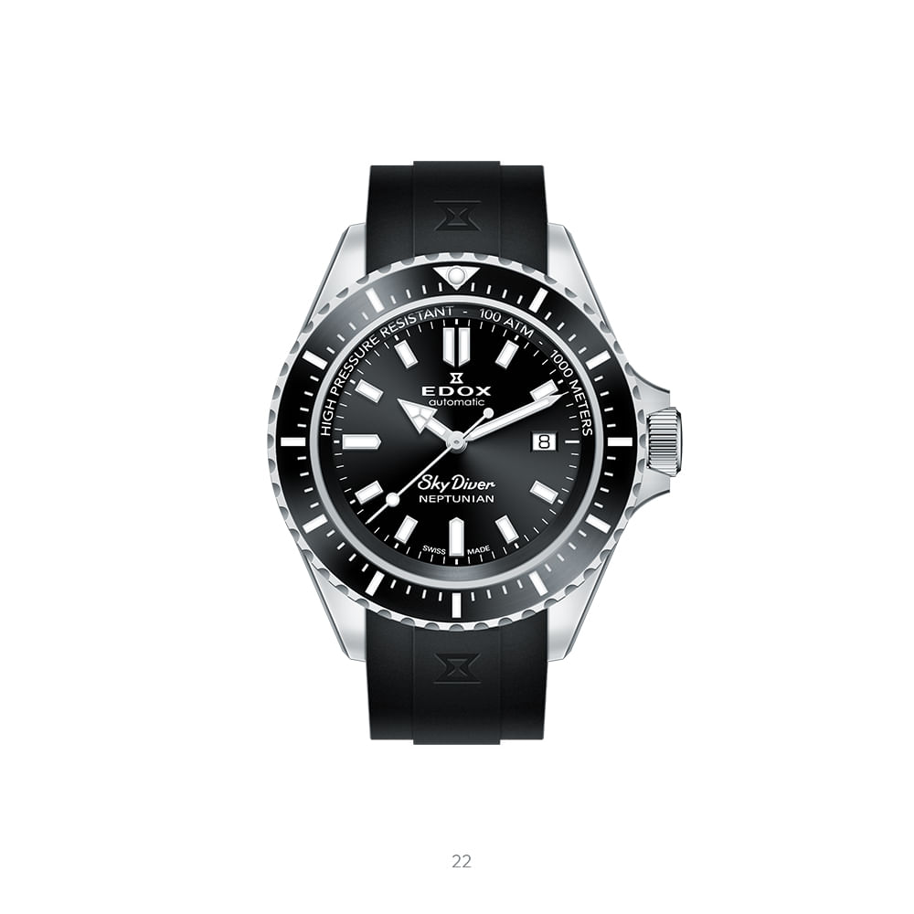 Reloj Hombre Edox 80120 3NCA NIN Chronos