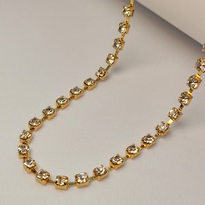 Collar Golden Strass Dorado
