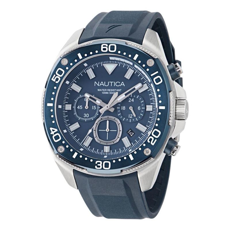Nautica Orologio Cronografo Uomo NAPBSF407 – Cassa 46 Mm In Acciaio Riciclato, Quadrante Blu, Impermeabile 100 M - 4